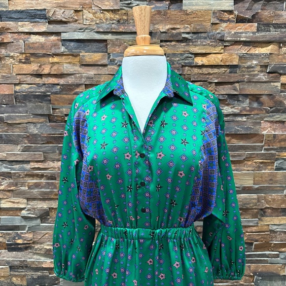 Sandro Edena Mixed Print Satin Shirtdress Mini Dress Size 38 NWT Retail $415 - Picture 7 of 14